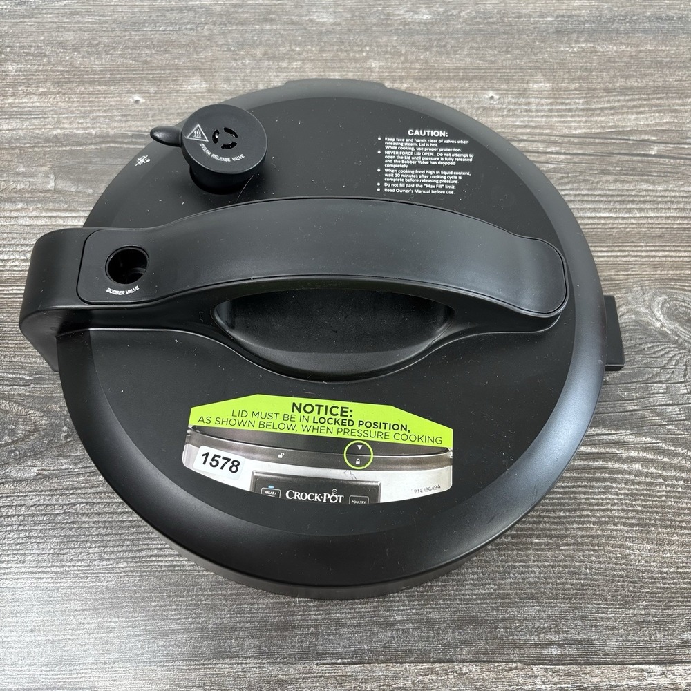 LID Crock Pot SCCPPC600-V1 Programmable Pressure Multi Cooker Replacement Part